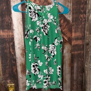 Dalia Vibrant Green and Black Patterned Top